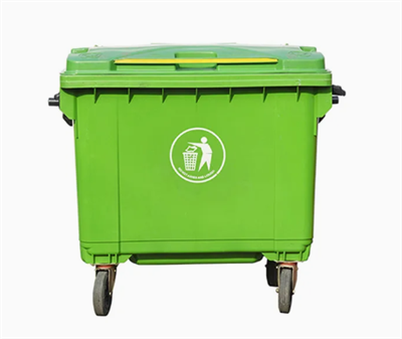 Id াকনা এবং প্যাডেল সহ শিল্প চাকাযুক্ত ডাস্টবিন